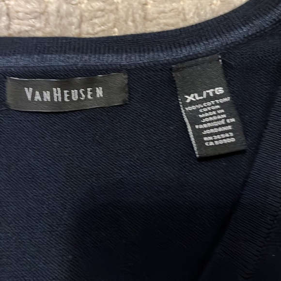 Van Heuson 2 Tone Blue Sweater Vest Size XL - Picture 3 of 3